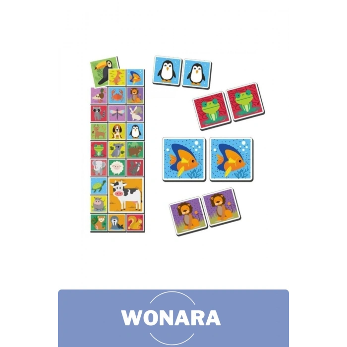 Eğitici Zeka Geliştirici Aile ile El-Göz Koordinasyonu Desteği Eğlenceli Hayvanları Öğreniyorum Seti