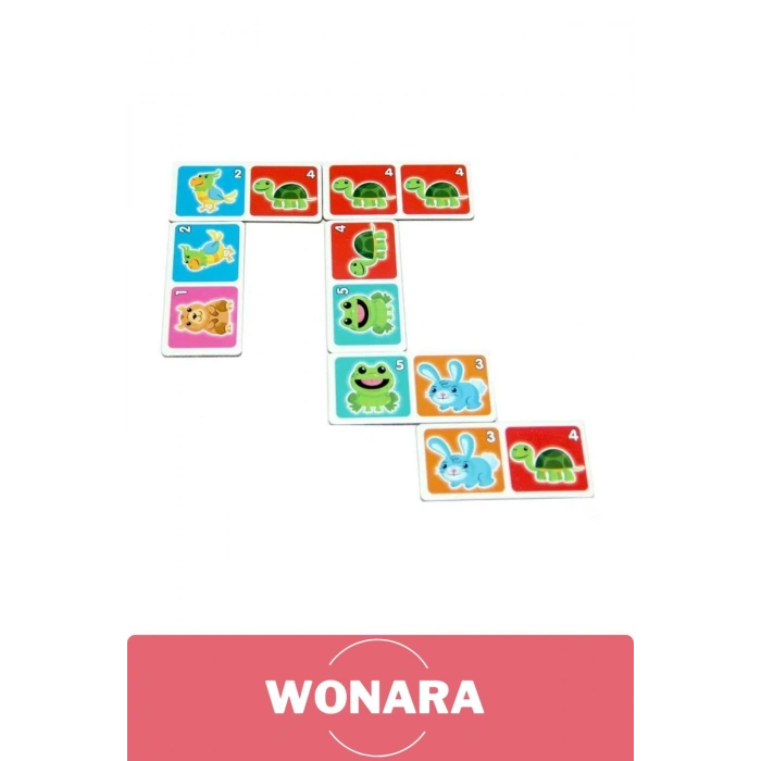 Eğitici Zeka Geliştirici Aile ile El-Göz Koordinasyonu Desteği Eğlenceli Domino Oyunu Seti