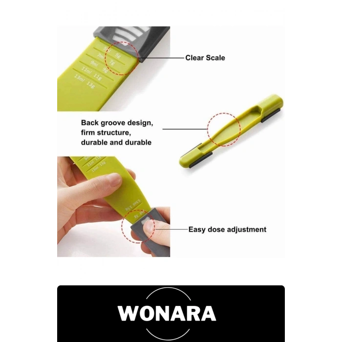 Özel Tasarım Gıda Uyumlu Plastik Baharat Kahve İçin Çok Amaçlı Hassas Ayarlı Gıda Ölçüm Kaşığı