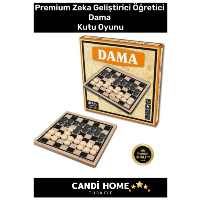 Özel Seri  Eğitici Zeka Geliştirici Öğretici Eğlence Aile Parti Yılbaşı Etkinlik Dama Kutu Oyunu