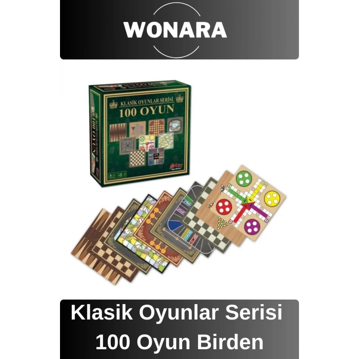 Premium Board Games - Zeka Eğlence Geliştirici Eğitici Strateji 100 Classic Oyun Kutu Oyunu