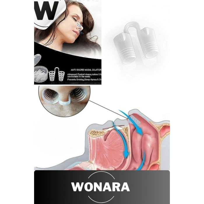 Premium Horlama Önleyici Rahat Nefes Almayı Sağlayan Uyku Kalitesini Artırıcı Burun Aparatı 12 Adet