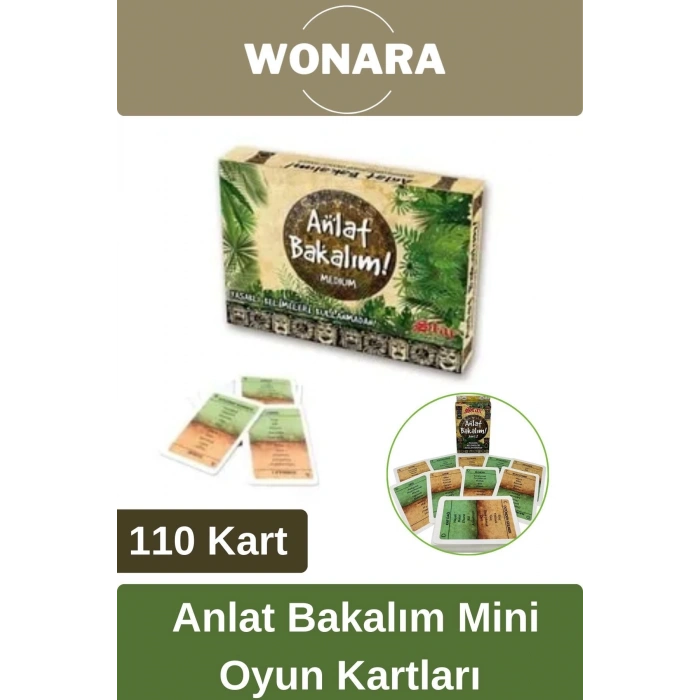 Premium Board Games - Zeka Eğlence Geliştirici Eğitici Strateji Anlat Bakalım Mini Oyun Kartları