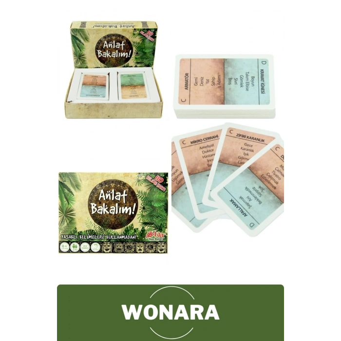 Premium Board Games - Zeka Eğlence Geliştirici Eğitici Strateji Anlat Bakalım Mini Oyun Kartları