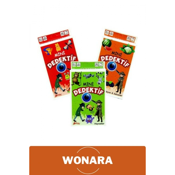 Özel Zeka Geliştirici Eğitici Ailece Çocuklara Eğlenceli Mini Dedektif Meyve&Sebzeler Oyun Kart Seti