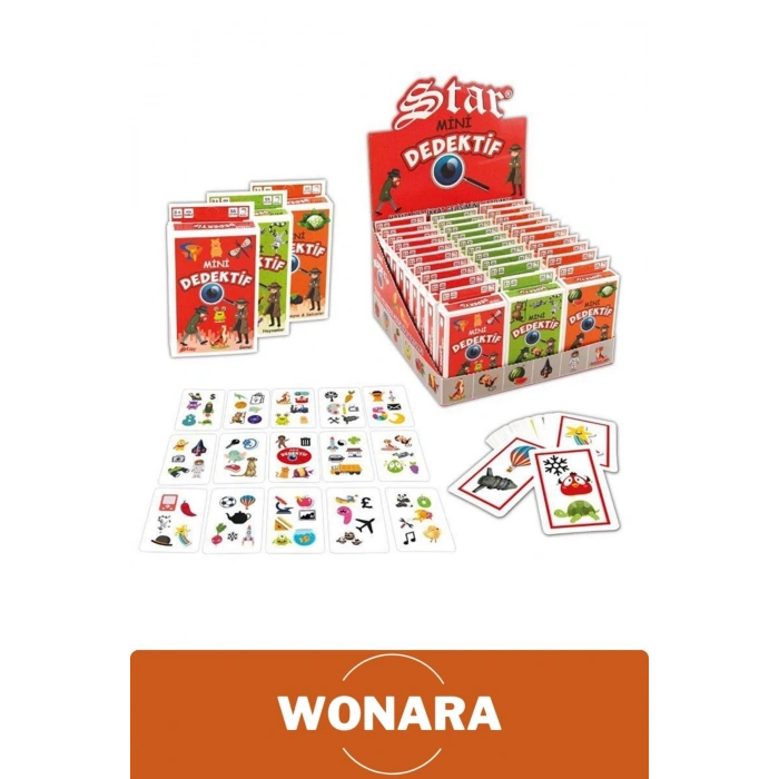 Özel Zeka Geliştirici Eğitici Ailece Çocuklara Eğlenceli Mini Dedektif Meyve&Sebzeler Oyun Kart Seti