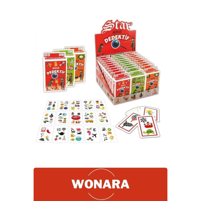 Özel Zeka Geliştirici Eğitici Ailece Çocuklara Eğlenceli Mini Dedektif Genl Oyun Kart Seti