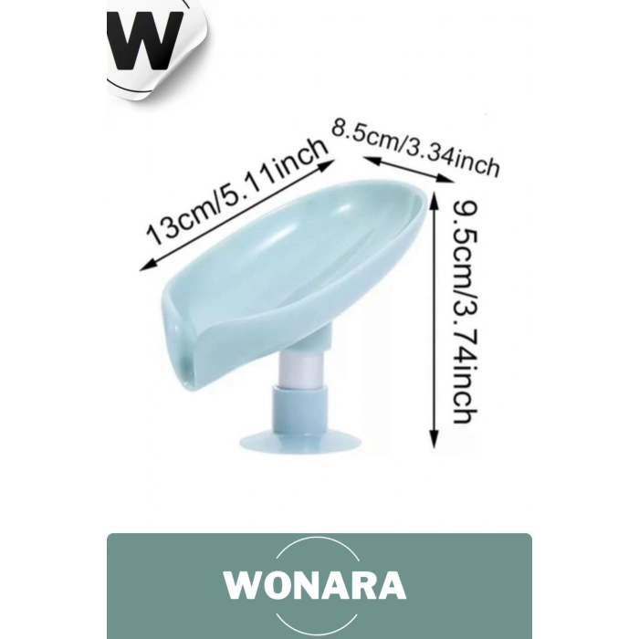 Özel Üretim Pratik Hijyenik Vantuzlu Su Tutmaz Giderli Mutfak Banyo Lavabo Katı Sabunluk 1 Adet