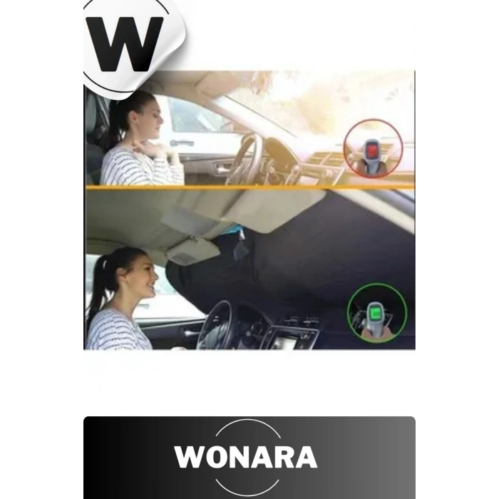 Özel Tasarım UV Koruyucu Çift Katmanlı Katlanabilir Taşıma Çantalı Araba Ön Cam Güneşlik Seti