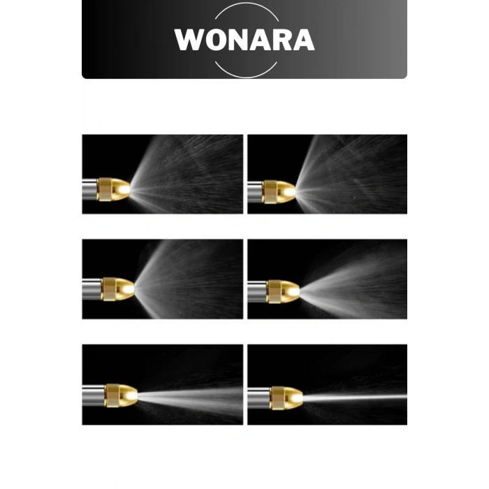 Deluxe Yüksek Güçlü Basınçlı Ayarlanabilir Başlıklı Çok Fonksiyonlu Araç Halı Yıkama Tabancası