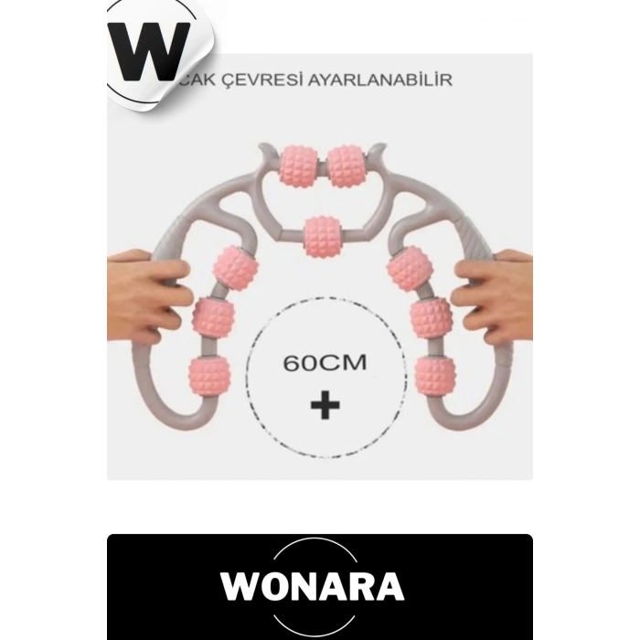 Profesyonel Çift Yönlü Ayarlanabilir Basınçlı Masaj Cihazı 9 Tekerlekli Lenf Rulosu