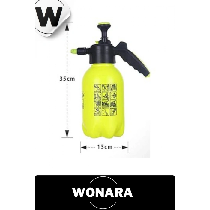 Ergonomik Ayarlanabilir Basınçlı Püskürtmeli 2 Litre Profesyonel Bahçe Araç Temizleme Pompası