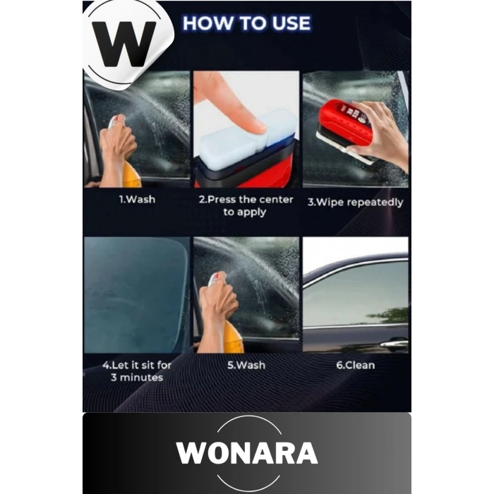 Premium Tutacaklı Araç Ayna İç Cam Buğu Sis Önleyici Araç Yağ Filmi Temizleme Süngeri