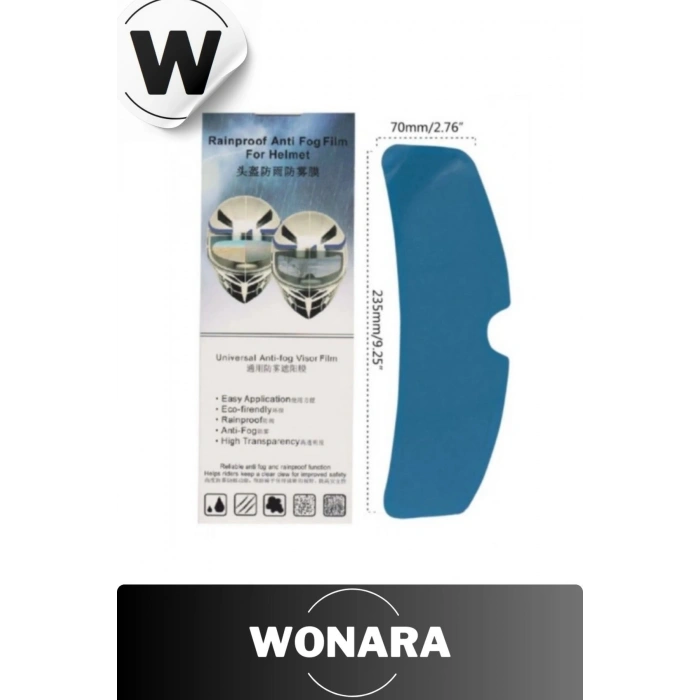 Özel Üretim Su Tutmaz Buhar Önleyici Yağmur Kaydırıcı Kask Vizör Filmi Bisiklet Motosiklet Uyumlu