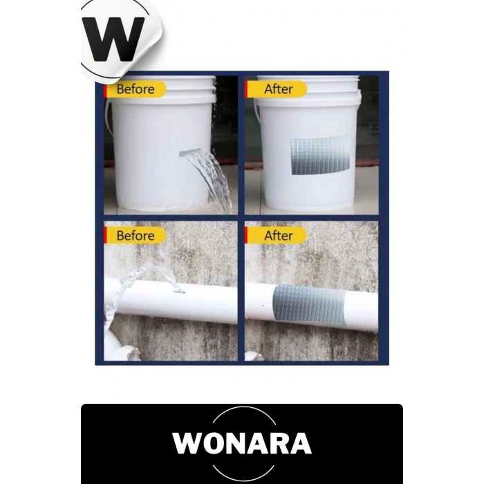 Sızdırmaz Suya Dayanıklı Sarı Renk Çok Amaçlı İzolasyon ve Tamir Bandı 10m 2 Adet