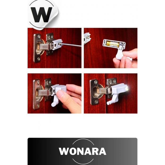 Özel Üretim Sensörlü Düğmeli Led Işıklı Tak Çıkar Dolap İçi Otomatik Aydınlatma Lambası 1 Adet