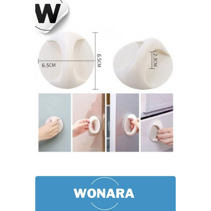 Çok Amaçlı İz Bırakmayan Yapışkan Tutacak Kapı Dolap Cam Fayans Ahşap Panel Klozet Kulp Aparatı