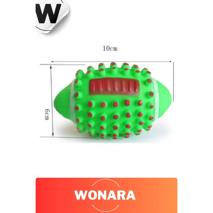 Dayanıklı Etkili Tırtıklı Evcil Hayvan Aksesuarı Sesli Köpek Topu Diş Kaşıma Temizleme Oyuncağı
