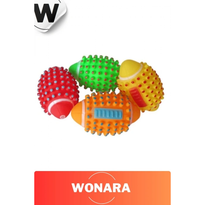 Dayanıklı Etkili Tırtıklı Evcil Hayvan Aksesuarı Sesli Köpek Topu Diş Kaşıma Temizleme Oyuncağı