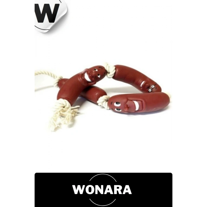 Dayanıklı Eğitim Oyuncağı Köpek Çene Kası Güçlendirici Evcil Hayvan Sosis Modeli 40cm