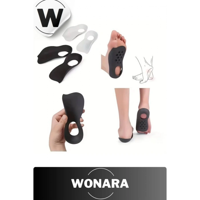Özel Üretim Yumuşak Silikon Topuk Yastığı Esnek Düz Taban Düzeltici Yürüyüş Konfor Artırıcı Tabanlık