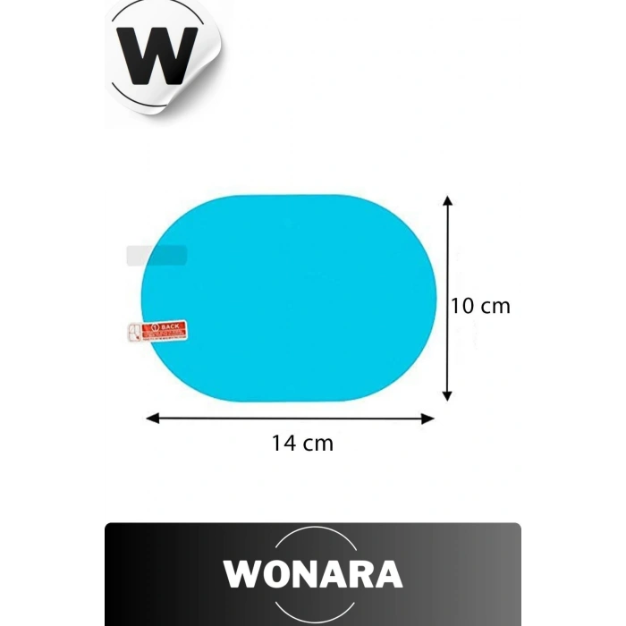 Özel Üretim Yağmur Kaydırıcı Buğu Önleyici Su Tutmaz Araba Yan Dikiz Aynası Koruma Filmi 2li Set