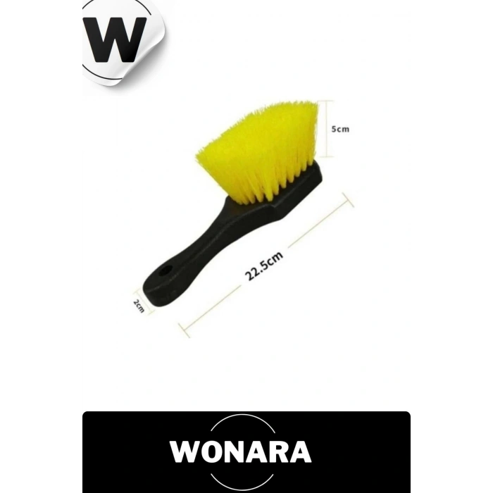 Ergonomik Tutuşlu Motor Bisiklet Uyumlu Güçlü Sert Kıl Yapılı Araç Jant Lastik Temizlik Fırçası