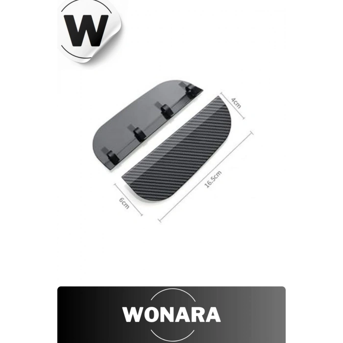 Evrensel Araç Dış Ayna Yağmur Kaydırıcı Koruma Siperi Karbon Desenli Kolay Takılabilir Aksesuar