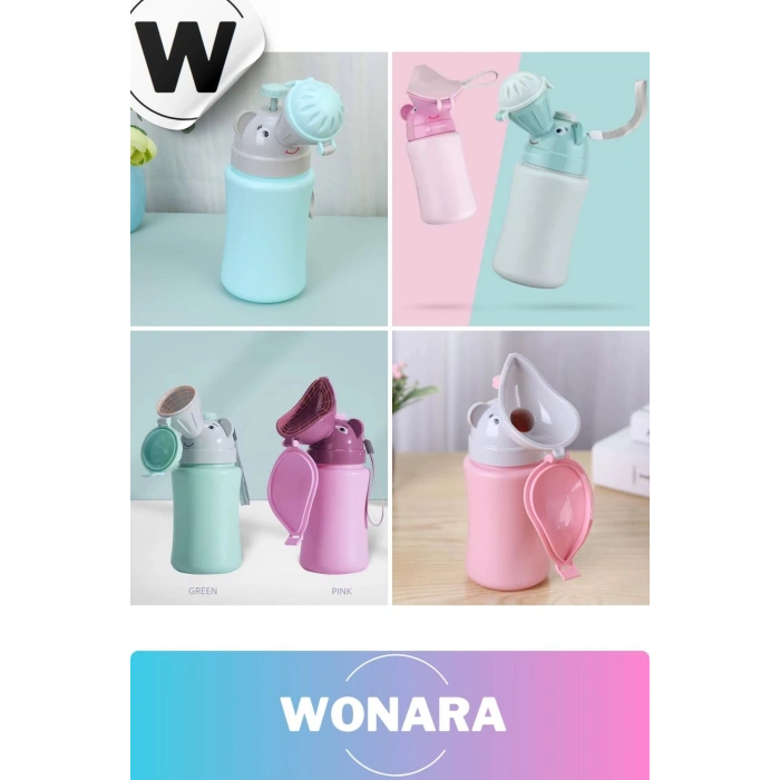 Özel Tasarım Taşınabilir Sızdırmaz Şişe Çocuk Pisuar Araba Yolculuk Lazımlık Kız Erkek Mini Tuvalet