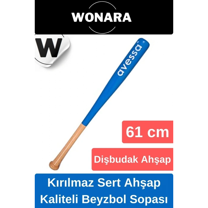 Dayanıklı Kırılmaz Ahşap 61 cm Mükemmel Kavrayışlı Kaliteli Beyzbol Sopası