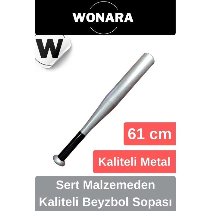 Dayanıklı Kırılmaz Metal 61 cm Mükemmel Kavrayışlı Kaliteli Beyzbol Sopası
