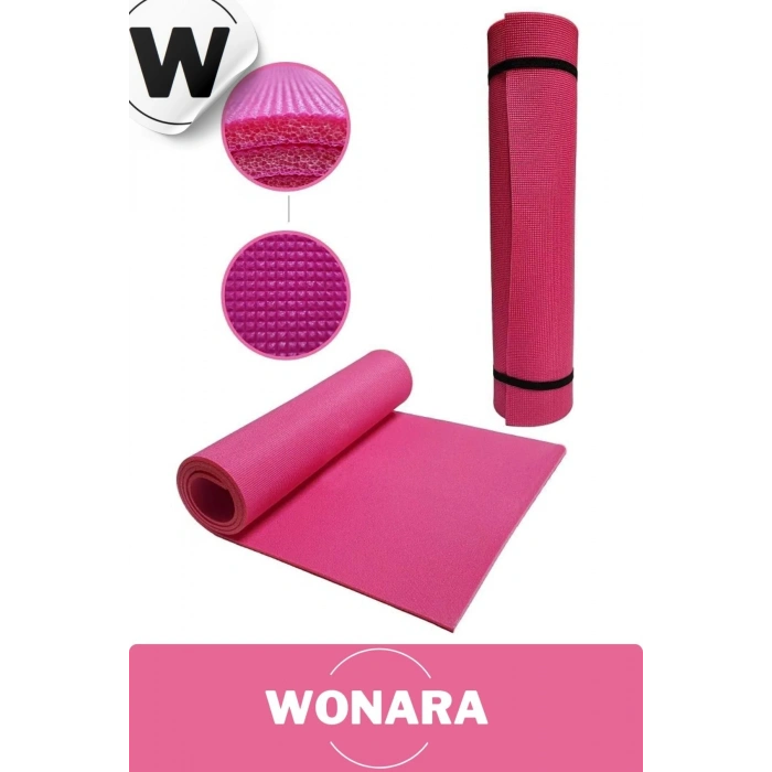 Pratik Taşıma Askılı Kaymaz Yüzeyli Çift Yönlü Fitness Yoga Matı Kamp Çadır Spor Minderi 150x50 Cm