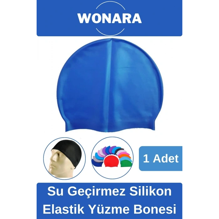 Özel Tasarım Kaymaz Suya Dayanıklı Sızdırmaz Silikon Elastik Şapka Havuz ve Deniz İçin Yüzme Bonesi