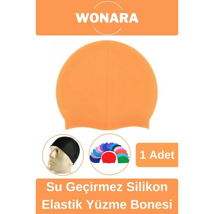 Özel Tasarım Kaymaz Suya Dayanıklı Sızdırmaz Silikon Elastik Şapka Havuz ve Deniz İçin Yüzme Bonesi