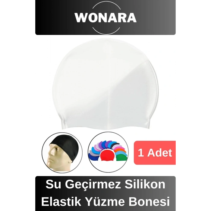 Özel Tasarım Kaymaz Suya Dayanıklı Sızdırmaz Silikon Elastik Şapka Havuz ve Deniz İçin Yüzme Bonesi