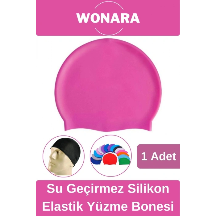 Özel Tasarım Kaymaz Suya Dayanıklı Sızdırmaz Silikon Elastik Şapka Havuz ve Deniz İçin Yüzme Bonesi