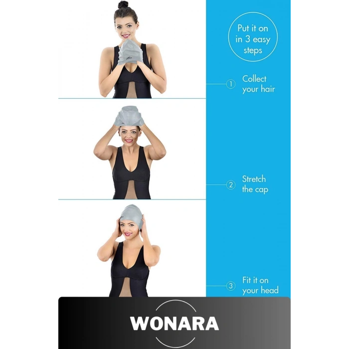 Özel Tasarım Kaymaz Suya Dayanıklı Sızdırmaz Silikon Elastik Şapka Havuz ve Deniz İçin Yüzme Bonesi