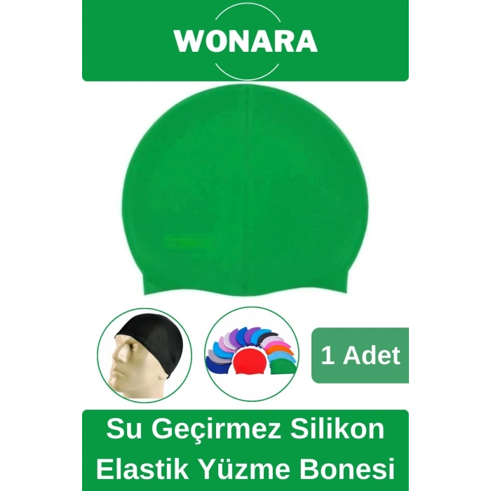 Özel Tasarım Kaymaz Suya Dayanıklı Sızdırmaz Silikon Elastik Şapka Havuz ve Deniz İçin Yüzme Bonesi