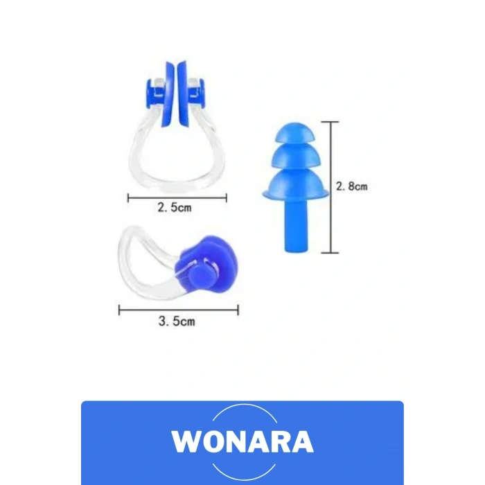 Özel Tasarım Suya Dayanıklı Yıkanabilir Kaymaz Sızdırmaz Esnek Silikon Kulak Burun Tıkacı