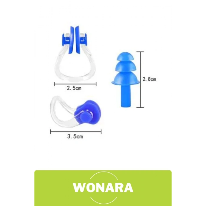 Özel Tasarım Suya Dayanıklı Yıkanabilir Kaymaz Sızdırmaz Esnek Silikon Kulak Burun Tıkacı