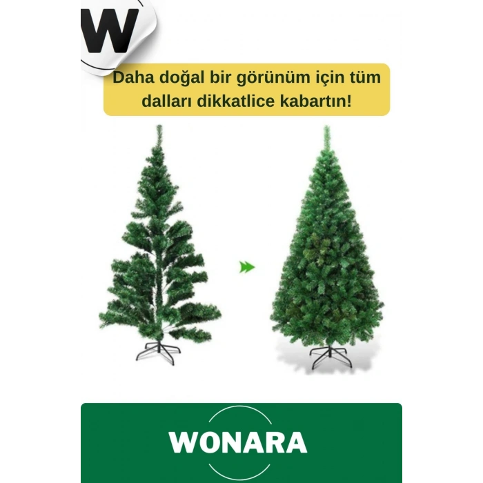 Deluxe Kutulu Ayaklı Renkli Işıklı Yılbaşı Süs Çam Ağacı Süsleme Seti Yeni Yıl Noel Dekor Paket
