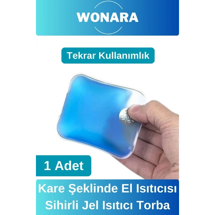 #CepSobası Deluxe Soğuk Havada Sihirli Kışlık Avuç İçi Yeniden Kullanımlı Kare Şeklinde Jel Isıtıcı
