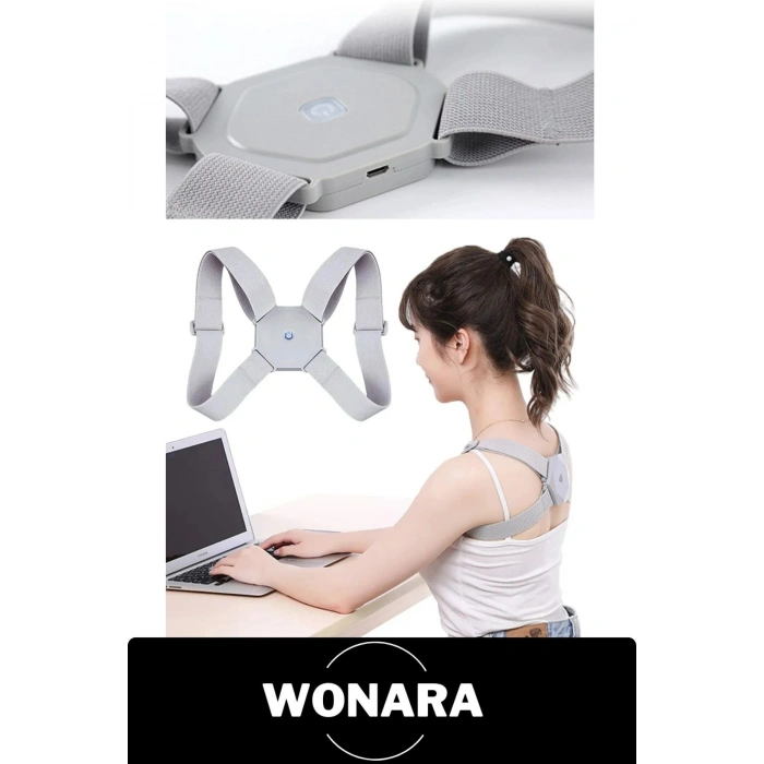 #Korse Elektronik Ortopedik Sırt Omuz Ayarlanabilir Şarjlı Sensörlü Titreşimli Dik Duruş Korsesi