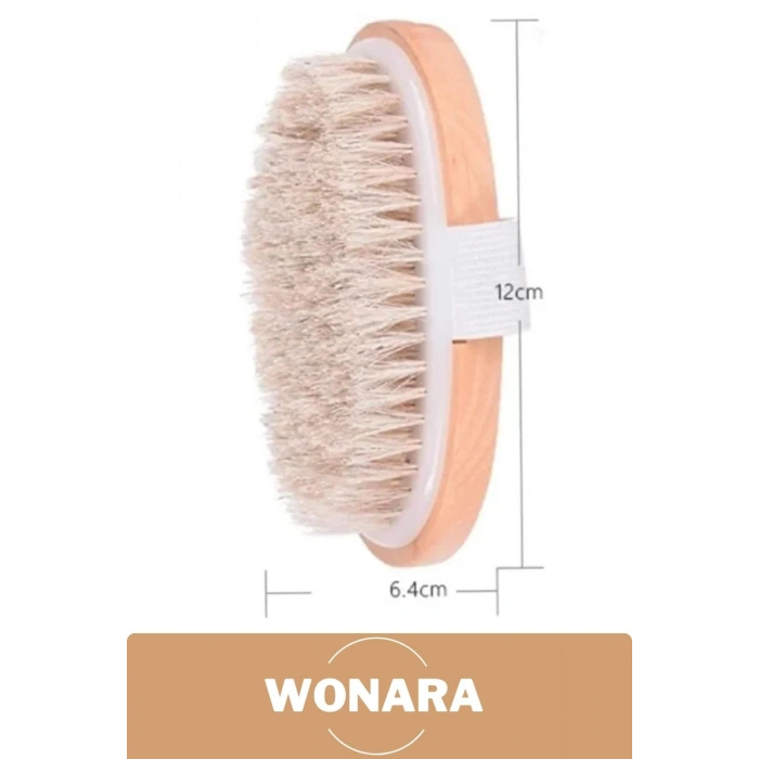 #BanyoFırça Doğal Peeling %100 Doğal Selülit Önleyici Yumuşak Vücut Masaj At Kılı Banyo Fırçası