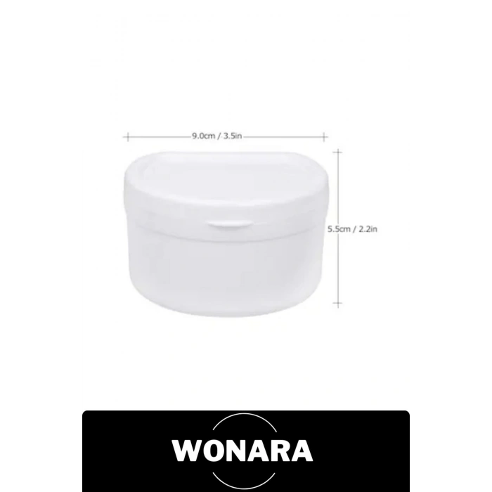 #Diş Kapaklı Dayanıklı Plastik Hijyenik Gece Plak Tat İçermez Protez Diş Saklama Kutusu Büyük Boy