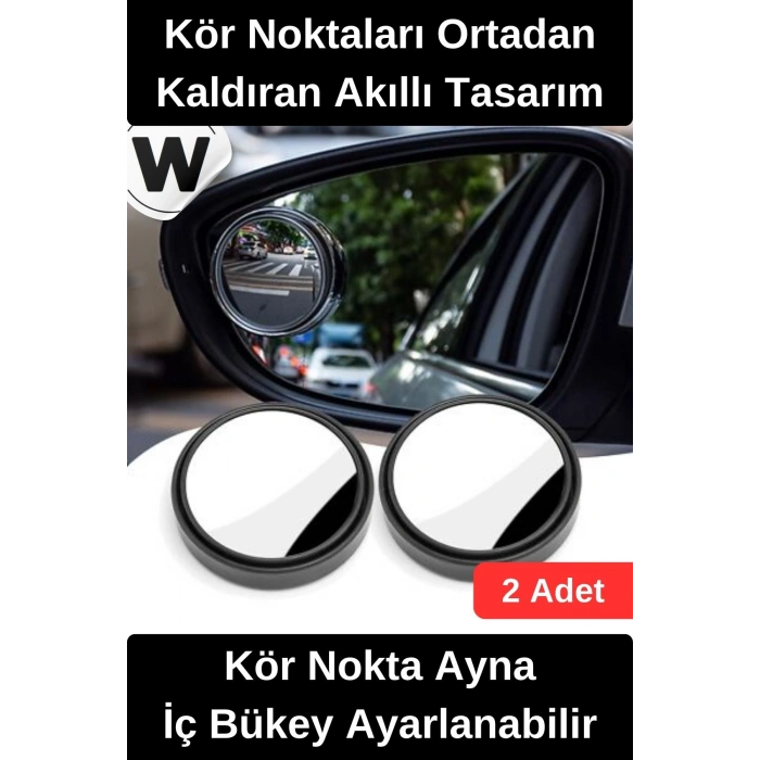 #DikizAynası Kör Nokta Ayna İç Bükey Ayarlanabilir Geniş Açılı Görüş Artırıcı Güvenli Sürüş Yardımcı Yapışkanlı Oto Yan Ayna Aparatı Evrensel Uyumlu Çiftli Set Net Görüntü Sağlayan Pratik Montaj