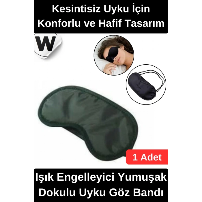 #UykuBandı Özel Üretim Uyku Göz Bandı Işık Engelleyici Yumuşak Dokulu Hafif Lastikli Konfor Sağlayan Seyahat Dinlenme Meditasyon Kullanımına Uygun Ergonomik Kaliteli Uyku Maskesi Siyah