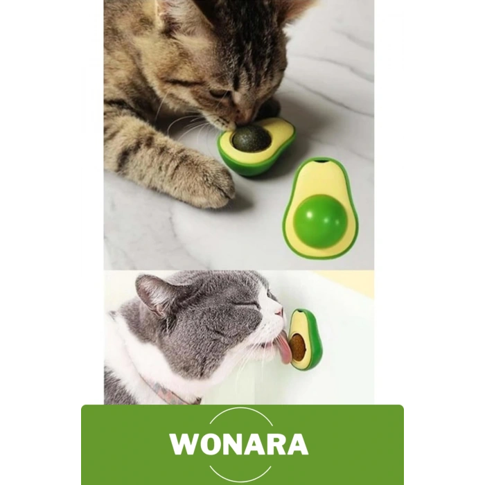 #KediOyuncağı Özel Üretim Catnip Kedi Oyuncak Topu Avokado Tasarımlı Diş Temizleyici Stres Azaltıcı Doğal Kedi Nanesi İçerikli Ağız Hijyen Destekleyici Sağlıklı İnteraktif Oyun Aparatı