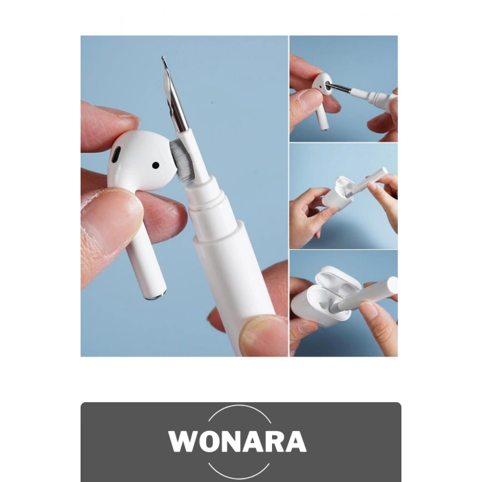 #TemizlikKiti 7in1 Airpods Klavye Ekran Temizleme Kiti Çok Fonksiyonlu Silikon Uçlu Kulaklık Telefon Tablet Kamera Laptop Elektronik Cihaz Temizlik Seti Fırçalı Profesyonel Bakım Aparatı