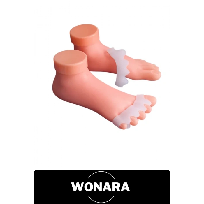 #Parmak Ayırıcı Silikon Hallux Valgus Gece Ateli Ortopedik Ayak Parmak Ayırıcı Kemik Düzeltici Makaralı Bunyon Koruyucu Yıkanabilir Esnek Destek Aparatı Rahat Kullanım Ayak Bakım Ürünü